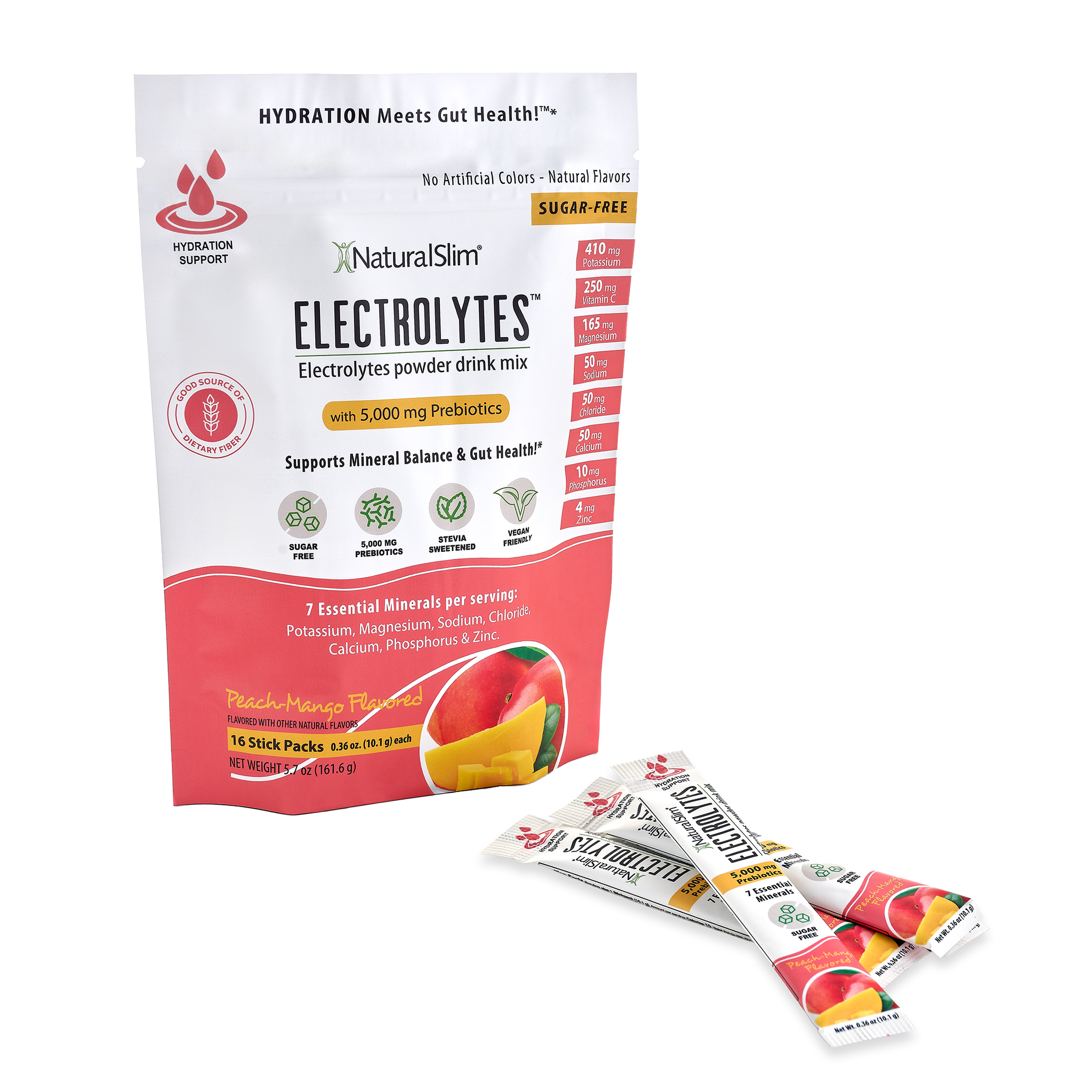 NaturalSlim Electrolitos™ Melocotón-Mango