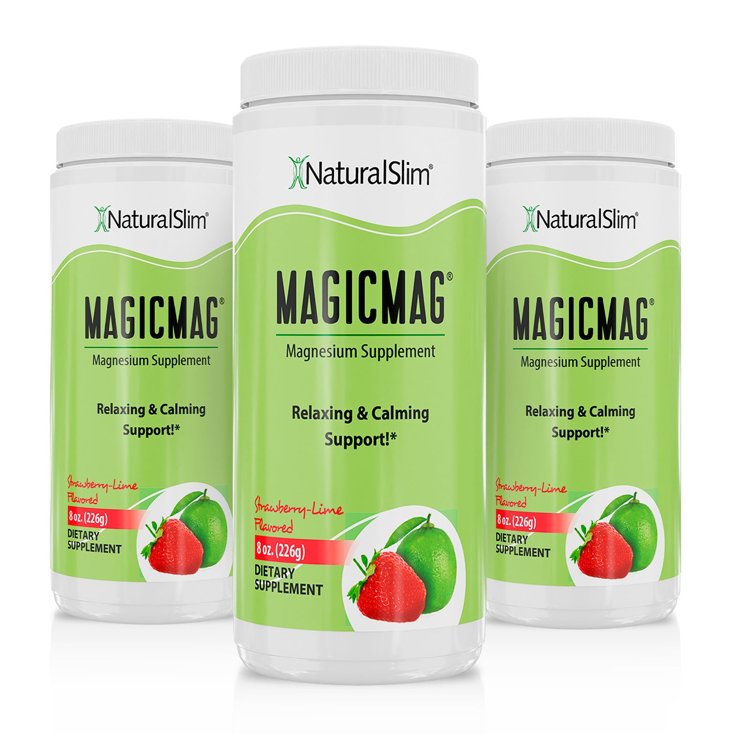 MAGICMAG® Strawberry-Lime | Magnesium Supplement | Relaxing and Calming Support