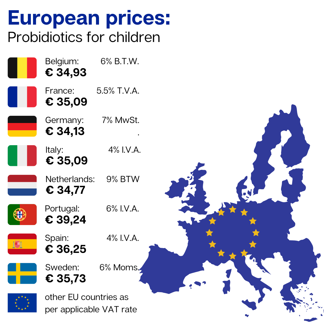 NaturalKids® PROBIOTICS™ Tabletas masticables 5 mil millones de UFC por porción | Probióticos en tableta masticable 60 tabletas masticables | Sabor Fresa