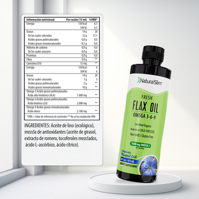 FlaxOil información nutricional