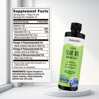 FlaxOil - supplement facts label