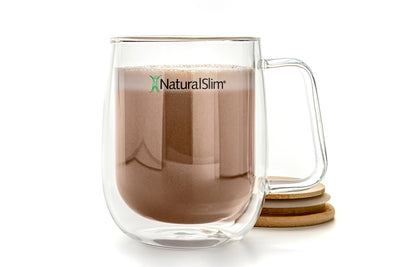 NaturalSlim Double Wall Glass Mug - glass mug product photo