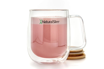 NaturalSlim Double Wall Glass Mug - glass mug product photo