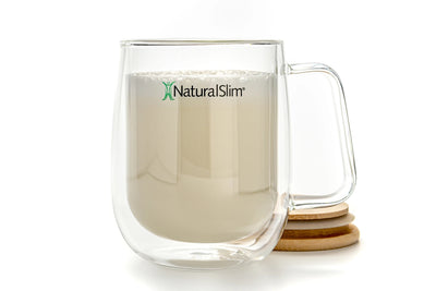 NaturalSlim Double Wall Glass Mug - glass mug product photo